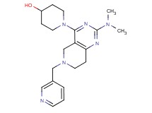 1-[2-(dimethylamino)-6-(3-pyridinylmethyl)-5,6,7,8-tetrahydropyrido[4,3-d]pyrimidin-4-yl]-4-piperidinol