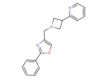 2-{1-[(2-phenyl-1,3-oxazol-4-yl)methyl]-3-azetidinyl}pyridine