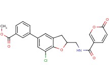 methyl 3-[7-chloro-2-({[(2-oxo-2H-pyran-5-yl)carbonyl]amino}methyl)-2,3-dihydro-1-benzofuran-5-yl]benzoate