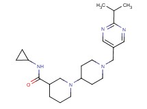 N-cyclopropyl-1'-[(2-isopropylpyrimidin-5-yl)methyl]-1,4'-bipiperidine-3-carboxamide