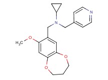 N-[(8-methoxy-3,4-dihydro-2H-1,5-benzodioxepin-7-yl)methyl]-N-(pyridin-4-ylmethyl)cyclopropanamine