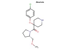 4-(4-chlorophenoxy)-4-{[(2S)-2-(methoxymethyl)pyrrolidin-1-yl]carbonyl}piperidine