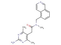 2-(2-amino-4,6-dimethyl-5-pyrimidinyl)-N-(5-isoquinolinylmethyl)-N-methylacetamide