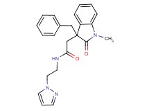 2-(3-benzyl-1-methyl-2-oxo-2,3-dihydro-1H-indol-3-yl)-N-[2-(1H-pyrazol-1-yl)ethyl]acetamide