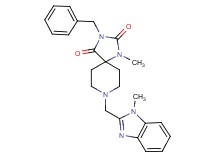 3-benzyl-1-methyl-8-[(1-methyl-1H-benzimidazol-2-yl)methyl]-1,3,8-triazaspiro[4.5]decane-2,4-dione