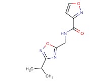 N-[(3-isopropyl-1,2,4-oxadiazol-5-yl)methyl]-3-isoxazolecarboxamide