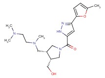 ((3R*,4R*)-4-{[[2-(dimethylamino)ethyl](methyl)amino]methyl}-1-{[3-(5-methyl-2-furyl)-1H-pyrazol-5-yl]carbonyl}pyrrolidin-3-yl)methanol