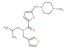 N-isobutyl-5-[(4-methylpiperazin-1-yl)methyl]-N-(3-thienylmethyl)-2-furamide