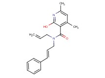 N-allyl-2-hydroxy-4,6-dimethyl-N-[(2E)-3-phenyl-2-propen-1-yl]nicotinamide
