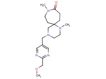 4-{[2-(methoxymethyl)pyrimidin-5-yl]methyl}-1,9-dimethyl-1,4,9-triazaspiro[5.6]dodecan-10-one