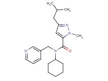 N-cyclohexyl-3-isobutyl-1-methyl-N-(3-pyridinylmethyl)-1H-pyrazole-5-carboxamide