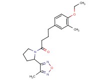3-{1-[4-(4-ethoxy-3-methylphenyl)butanoyl]pyrrolidin-2-yl}-4-methyl-1,2,5-oxadiazole