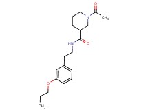 1-acetyl-N-[2-(3-propoxyphenyl)ethyl]-3-piperidinecarboxamide