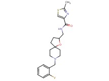 N-{[8-(2-fluorobenzyl)-1-oxa-8-azaspiro[4.5]dec-2-yl]methyl}-2-methyl-1,3-thiazole-4-carboxamide