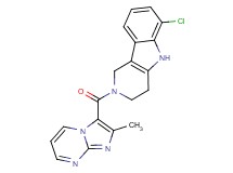 6-chloro-2-[(2-methylimidazo[1,2-a]pyrimidin-3-yl)carbonyl]-2,3,4,5-tetrahydro-1H-pyrido[4,3-b]indole