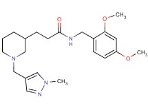 N-(2,4-dimethoxybenzyl)-3-{1-[(1-methyl-1H-pyrazol-4-yl)methyl]-3-piperidinyl}propanamide