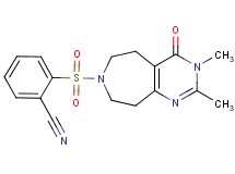 2-[(2,3-dimethyl-4-oxo-3,4,5,6,8,9-hexahydro-7H-pyrimido[4,5-d]azepin-7-yl)sulfonyl]benzonitrile