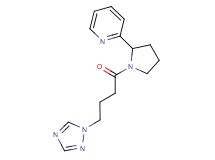 2-{1-[4-(1H-1,2,4-triazol-1-yl)butanoyl]-2-pyrrolidinyl}pyridine