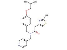 N-(4-isobutoxybenzyl)-2-(2-methyl-1,3-thiazol-4-yl)-N-(4-pyridinylmethyl)acetamide
