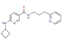 6-(cyclobutylamino)-N-[3-(2-pyridinyl)propyl]nicotinamide