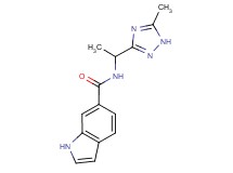 N-[1-(5-methyl-1H-1,2,4-triazol-3-yl)ethyl]-1H-indole-6-carboxamide
