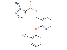 1-methyl-N-{[2-(2-methylphenoxy)-3-pyridinyl]methyl}-1H-pyrazole-5-carboxamide