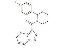 3-{[2-(4-fluorophenyl)-1-piperidinyl]carbonyl}pyrazolo[1,5-a]pyrimidine