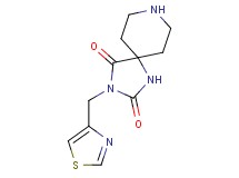 3-(1,3-thiazol-4-ylmethyl)-1,3,8-triazaspiro[4.5]decane-2,4-dione