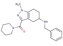 N-benzyl-1-methyl-3-(1-piperidinylcarbonyl)-4,5,6,7-tetrahydro-1H-indazol-5-amine