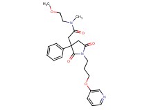 2-{2,5-dioxo-3-phenyl-1-[3-(3-pyridinyloxy)propyl]-3-pyrrolidinyl}-N-(2-methoxyethyl)-N-methylacetamide