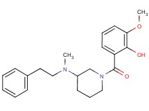 2-methoxy-6-({3-[methyl(2-phenylethyl)amino]-1-piperidinyl}carbonyl)phenol