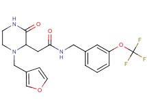 2-[1-(3-furylmethyl)-3-oxo-2-piperazinyl]-N-[3-(trifluoromethoxy)benzyl]acetamide