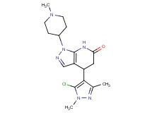 4-(5-chloro-1,3-dimethyl-1H-pyrazol-4-yl)-1-(1-methylpiperidin-4-yl)-1,4,5,7-tetrahydro-6H-pyrazolo[3,4-b]pyridin-6-one