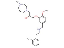 1-[2-methoxy-5-({[2-(2-methylphenyl)ethyl]amino}methyl)phenoxy]-3-(4-methyl-1,4-diazepan-1-yl)-2-propanol