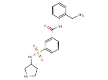 N-(2-ethylphenyl)-3-[(pyrrolidin-3-ylamino)sulfonyl]benzamide
