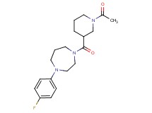 1-[(1-acetyl-3-piperidinyl)carbonyl]-4-(4-fluorophenyl)-1,4-diazepane