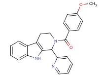 2-(4-methoxybenzoyl)-1-(2-pyridinyl)-2,3,4,9-tetrahydro-1H-beta-carboline