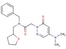 N-benzyl-2-[4-(dimethylamino)-6-oxopyridazin-1(6H)-yl]-N-(tetrahydrofuran-2-ylmethyl)acetamide