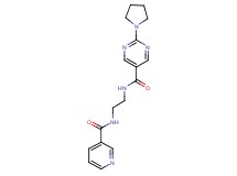 N-{2-[(pyridin-3-ylcarbonyl)amino]ethyl}-2-pyrrolidin-1-ylpyrimidine-5-carboxamide