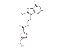 N-[2-(5,7-difluoro-2-methyl-1H-indol-3-yl)ethyl]-5-(hydroxymethyl)-2-furamide
