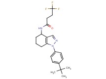 N-[1-(4-tert-butylphenyl)-4,5,6,7-tetrahydro-1H-indazol-4-yl]-4,4,4-trifluorobutanamide