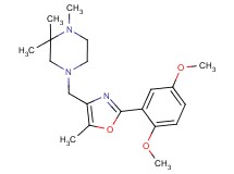 4-{[2-(2,5-dimethoxyphenyl)-5-methyl-1,3-oxazol-4-yl]methyl}-1,2,2-trimethylpiperazine