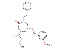 6-[(3-methoxybenzyl)oxy]-4-[(methylthio)acetyl]-1-(2-phenylethyl)-1,4-diazepan-2-one