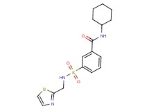 N-cyclohexyl-3-{[(1,3-thiazol-2-ylmethyl)amino]sulfonyl}benzamide