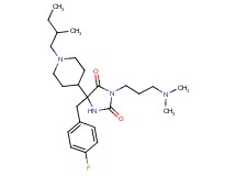 3-[3-(dimethylamino)propyl]-5-(4-fluorobenzyl)-5-[1-(2-methylbutyl)-4-piperidinyl]-2,4-imidazolidinedione