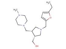 {(3R*,4R*)-1-[(5-ethyl-2-furyl)methyl]-4-[(4-methylpiperazin-1-yl)methyl]pyrrolidin-3-yl}methanol