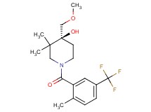 (4S)-4-(methoxymethyl)-3,3-dimethyl-1-[2-methyl-5-(trifluoromethyl)benzoyl]-4-piperidinol