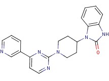 1-{1-[4-(3-pyridinyl)-2-pyrimidinyl]-4-piperidinyl}-1,3-dihydro-2H-benzimidazol-2-one