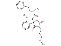 2-[3-(2-methoxyphenyl)-1-(3-methoxypropyl)-2,5-dioxo-3-pyrrolidinyl]-N-methyl-N-[2-(2-pyridinyl)ethyl]acetamide