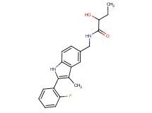 N-{[2-(2-fluorophenyl)-3-methyl-1H-indol-5-yl]methyl}-2-hydroxybutanamide
